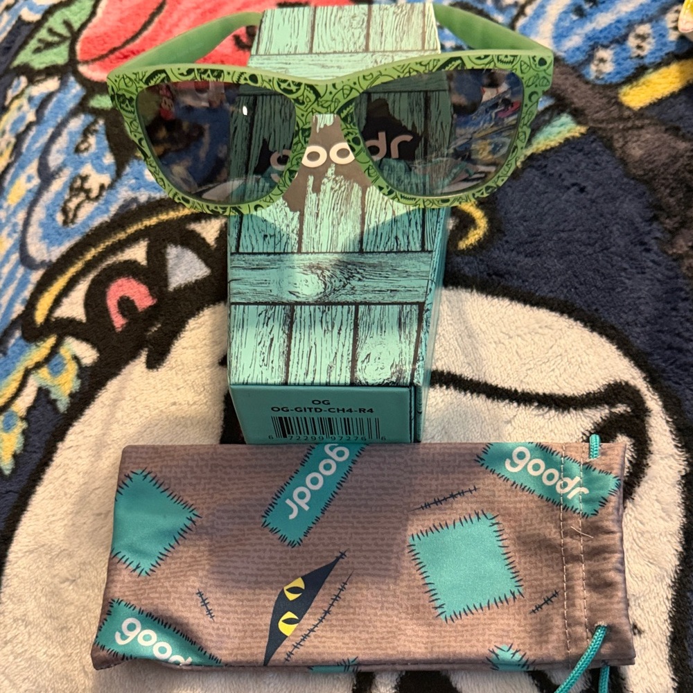 goodr Green Glow in the Dark Halloween Sunglasses